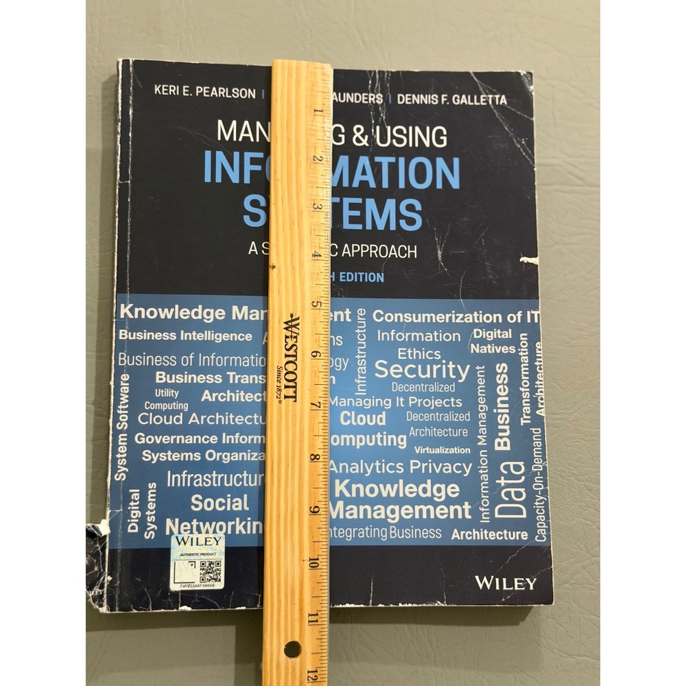 Managing &‎ Using Information Systems 7th Ed Strategic Paper Back - Picture 11 of 12